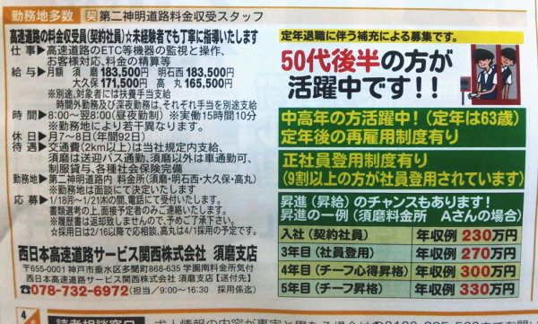 高速道路の料金収受員（小サイズ）