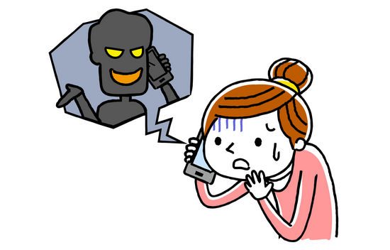 トラブルに巻き込まれる女性