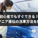 【画像・動画あり】初心者でもすぐできる!車マニアがいつもしている洗車方法を徹底解説