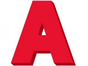ローマ字「A」