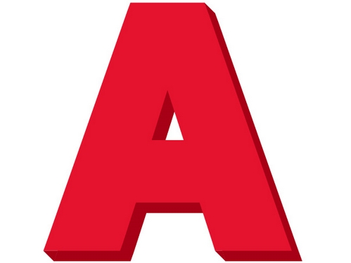 ローマ字「A」