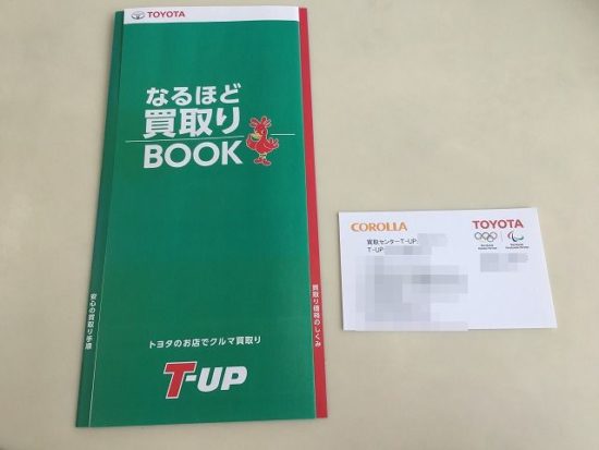 T-UPのパンフレットと名刺